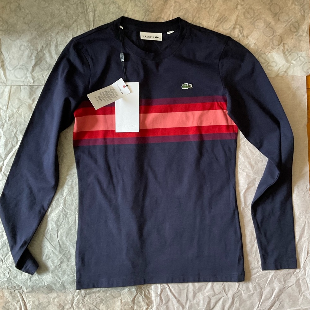 Girls Lacoste long sleeve shirt